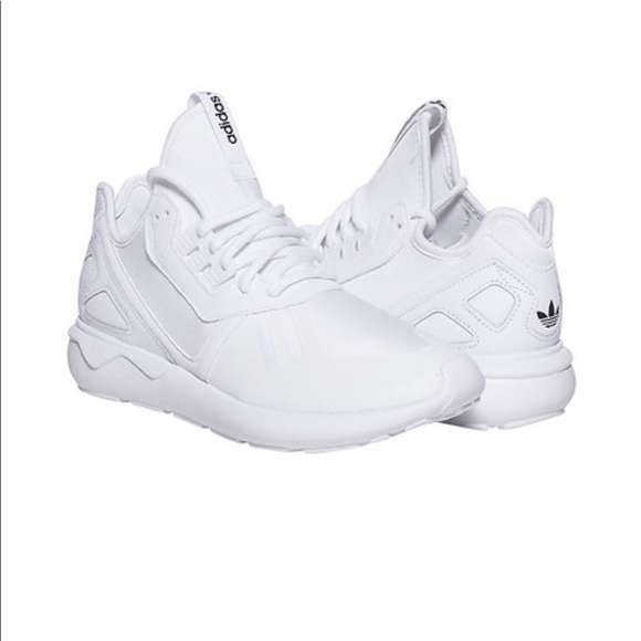 adidas tubular runner all white